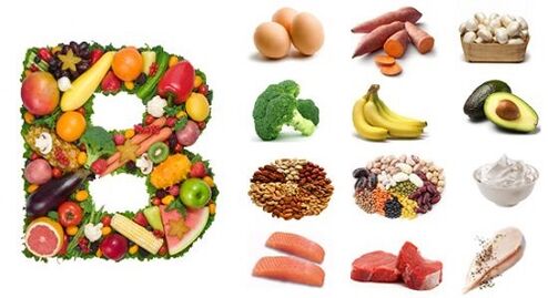 Vitamíny skupiny B v potravinách pre osteochondrózu prsníkov
