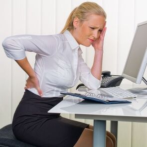 bedrovej osteochondróza pri sedavom zamestnaní