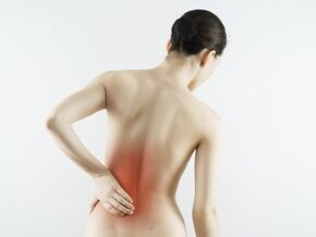 bolesť v dolnej časti chrbta v dôsledku osteochondrózy